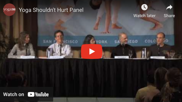 Yoga Shouldn’t Hurt Panel